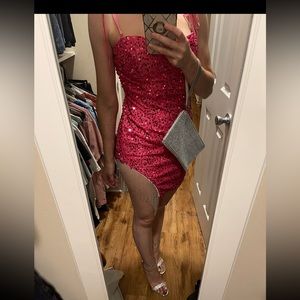 Sparkling, Pink dress for DISCO night